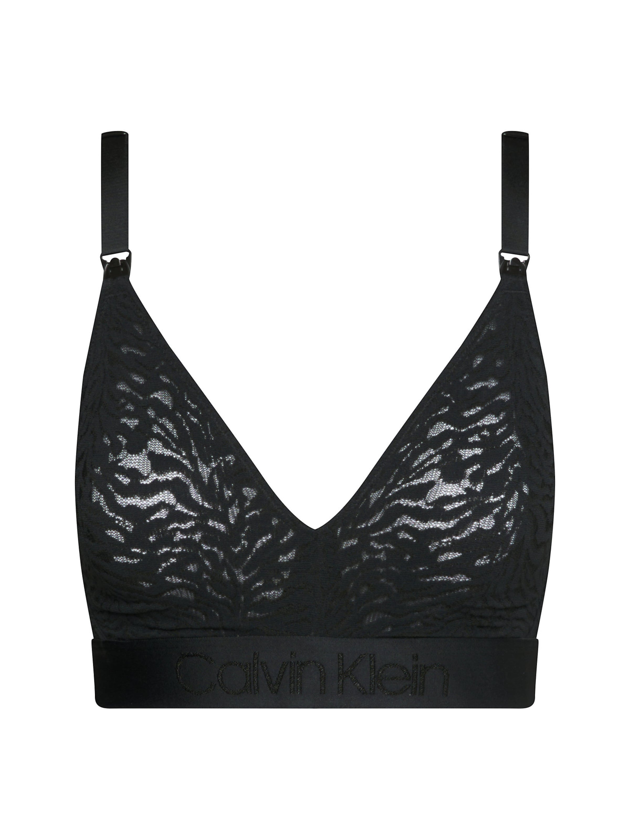 Calvin Klein Underwear Bralette Bra in Black: front