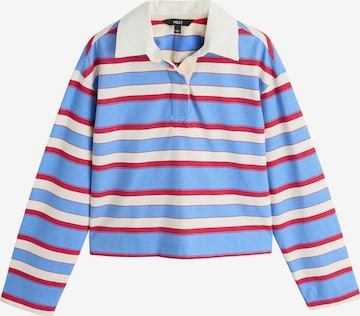 Next T-shirt i blå: framsida