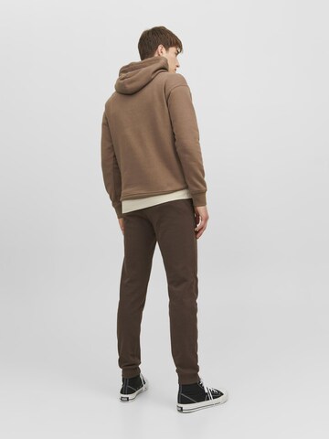 JACK & JONES Tapered Pants 'Gordon' in Brown