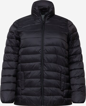 KAFFE CURVE Between-Season Jacket 'Lorana' in Black: front