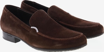 Alberto Guardiani Flats & Loafers in 41 in Brown: front
