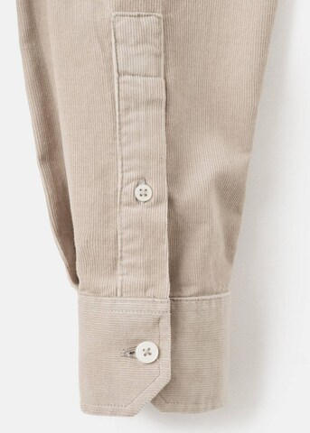 MANGO MAN Regular fit Button Up Shirt 'Tadi' in Beige