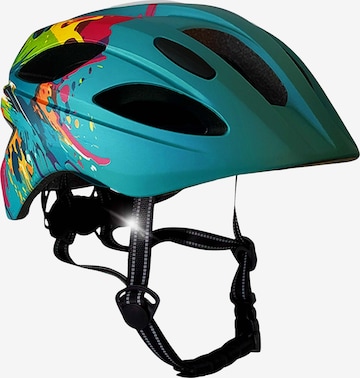 Crazy Safety Helmet 'Cool Splash' in Blue: front