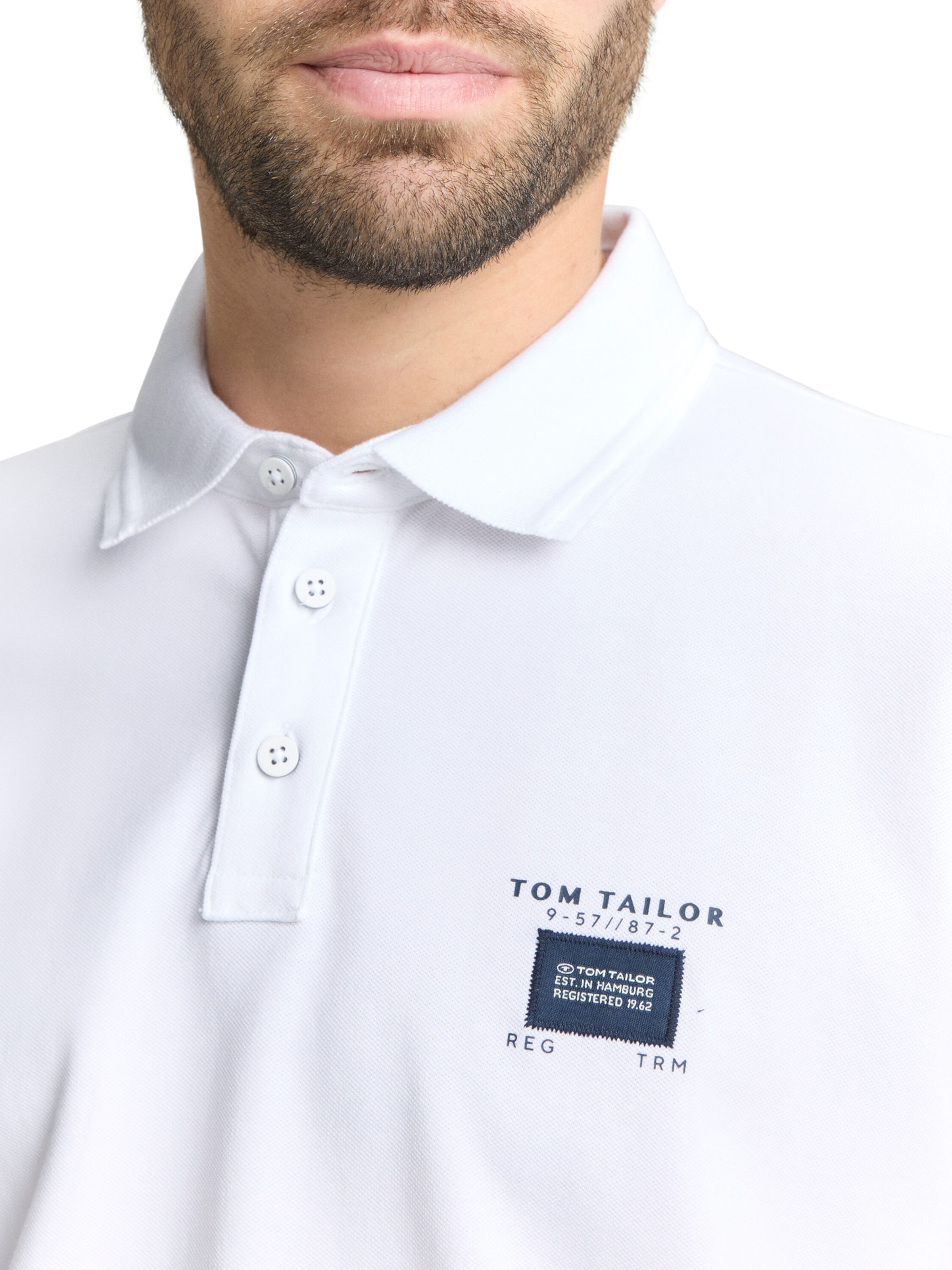 TOM TAILOR Majica | bela barva