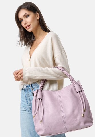 HARPA Shoulder Bag 'Lettie' in Purple: front