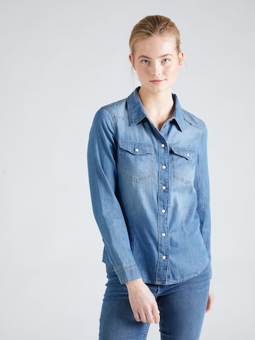 ONLY Blouse 'ALEXA' in Blauw: voorkant