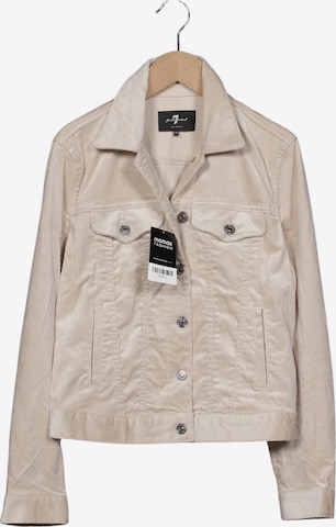7 for all mankind Jacke XS in Beige: Vorderseite