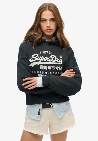 Superdry Sweatshirt in Blauw: voorkant
