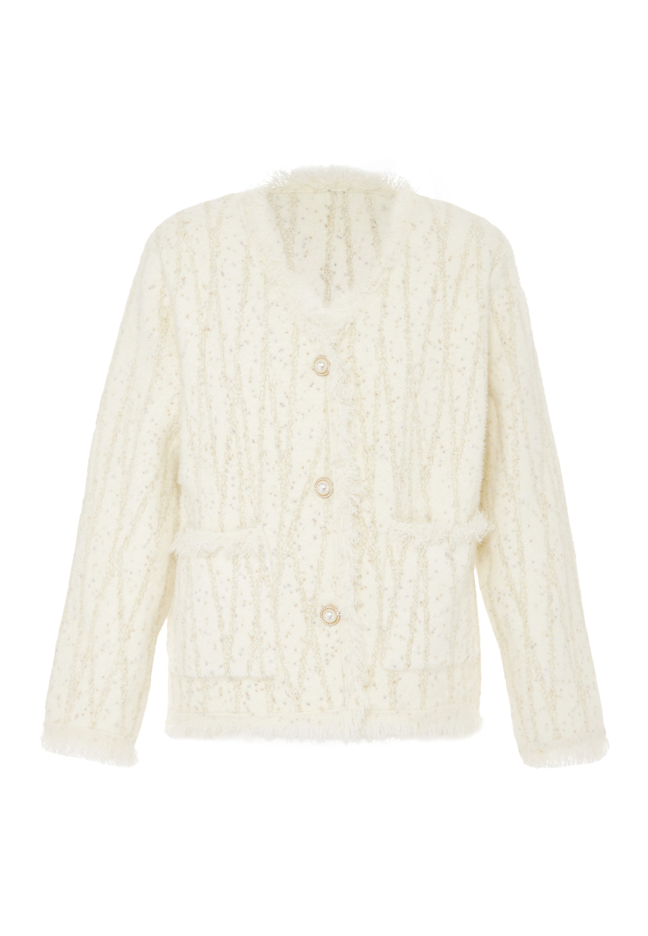 ZITHA - Casaco de malha em bege: frente