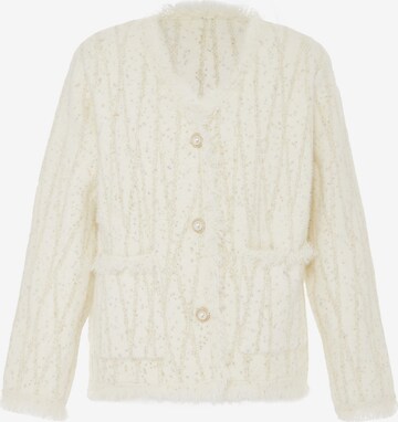 Cardigan ZITHA en beige : devant