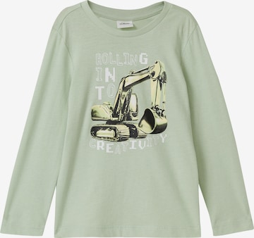 T-Shirt s.Oliver en vert : devant