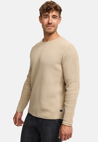 INDICODE JEANS Trui 'Petri' in Beige