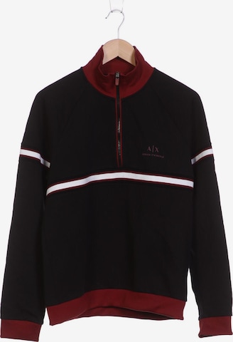 ARMANI EXCHANGE Sweatshirt & Zip-Up Hoodie in M in Black: front