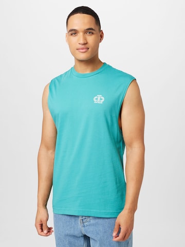 T-Shirt TOM TAILOR DENIM en vert : devant