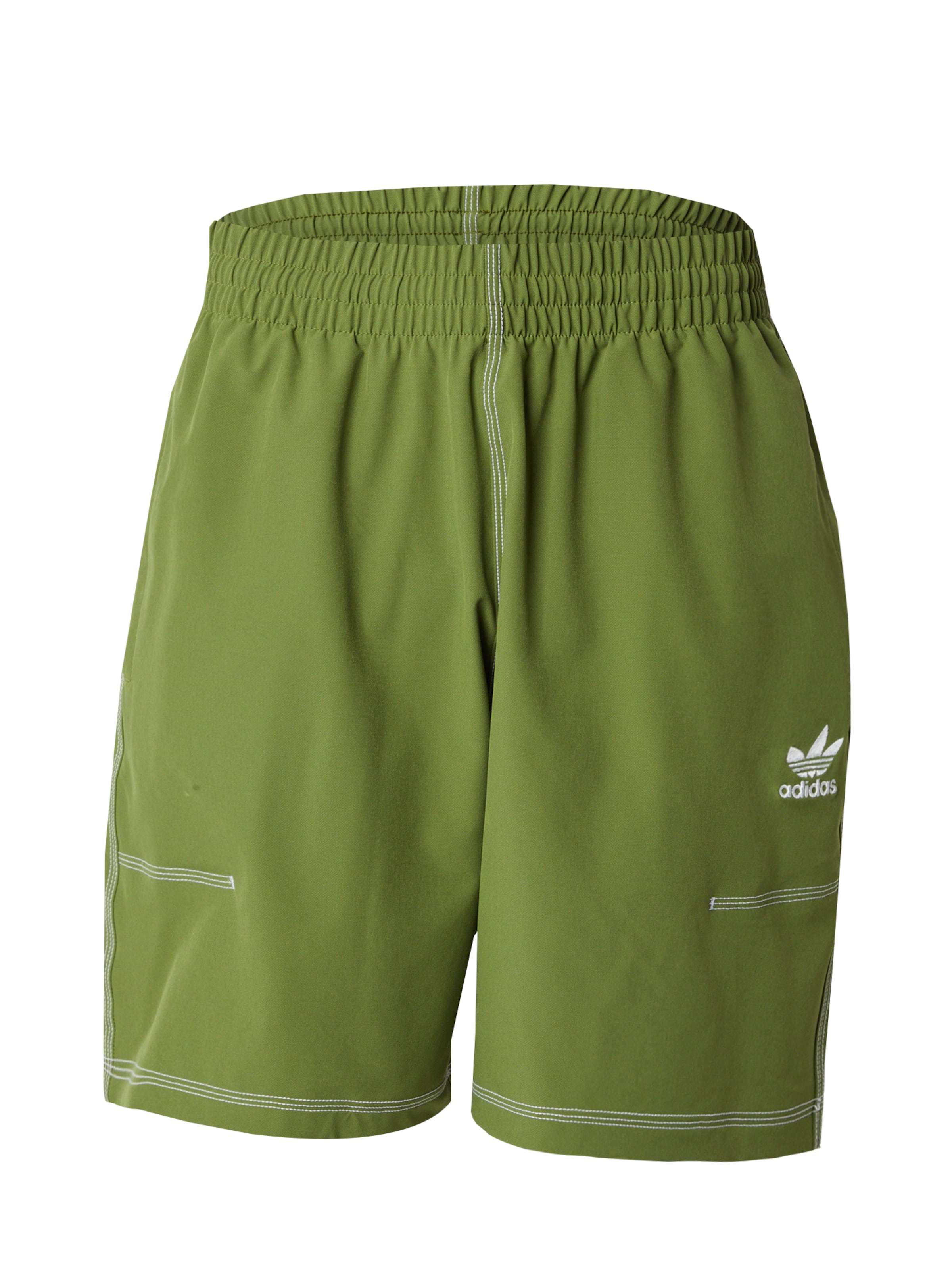 ADIDAS ORIGINALS Παντελόνι 'ESSENTIALS' σε λαδί / λευκό, Άποψη προϊόντος