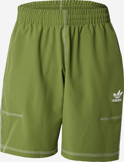 ADIDAS ORIGINALS Housut 'ESSENTIALS' värissä oliivi / valkoinen, Tuotenäkymä