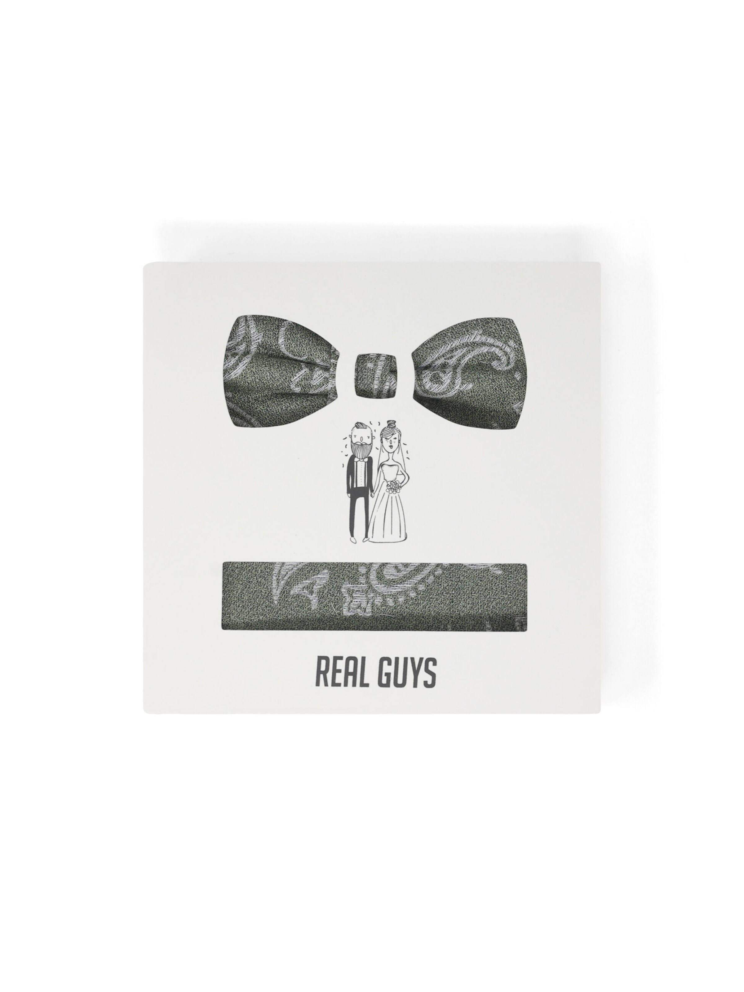 Real Guys Vlinderdasje in Groen