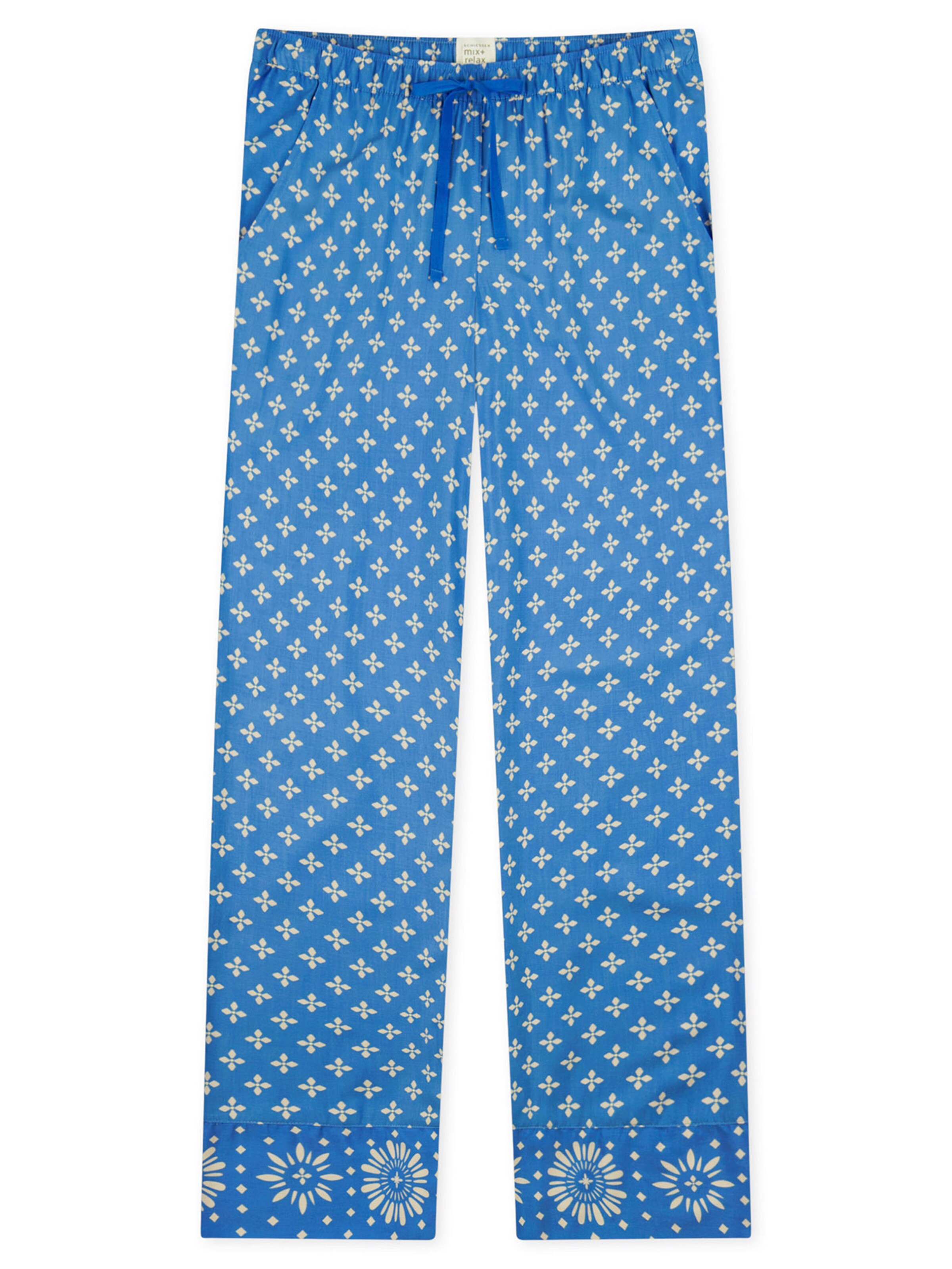 Pantalon de pyjama ' Mix & Relax ' SCHIESSER en bleu : devant