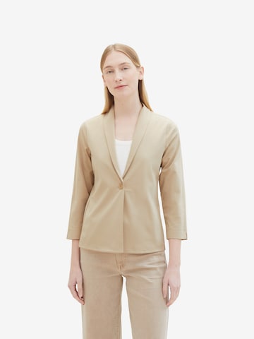 Blazer TOM TAILOR en beige : devant