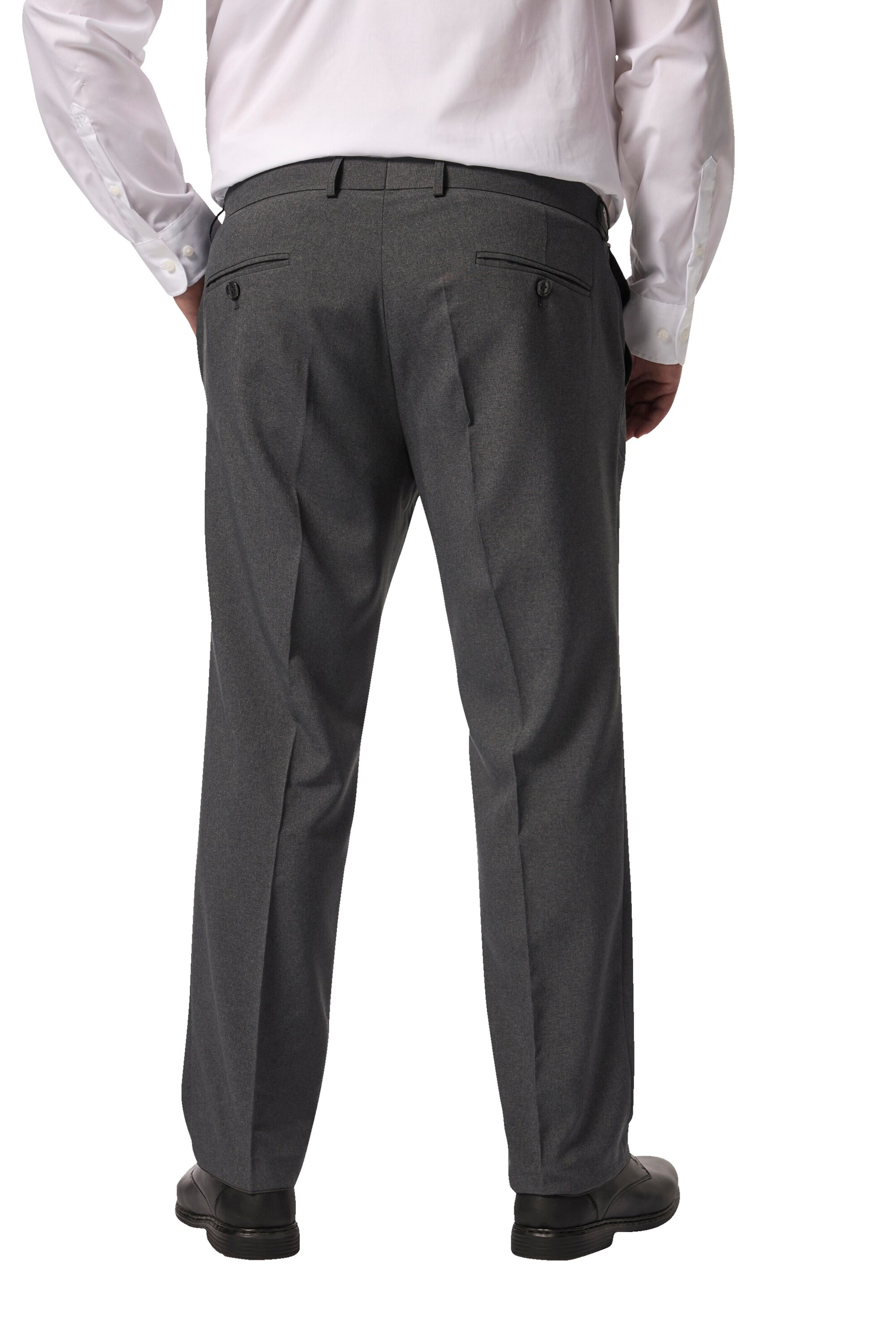 Men Plus Regular Pantalon in Grijs