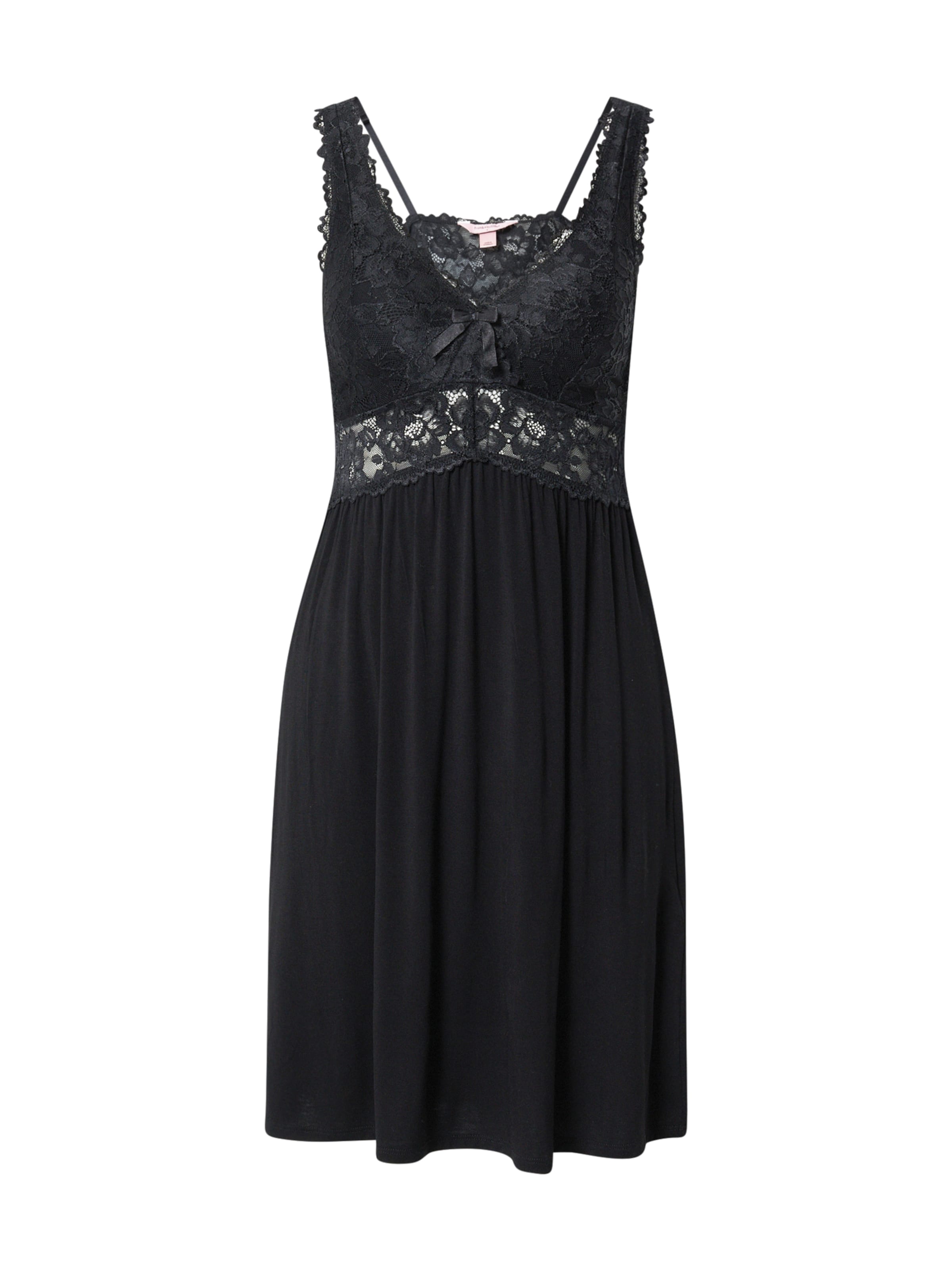 Hunkemöller Negligé &#x27;Nora&#x27; in Zwart: voorkant