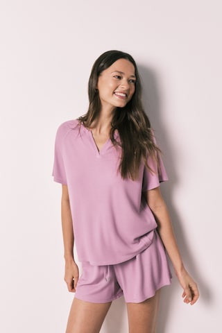 Women' Secret Korte pyjama in Roze: voorkant