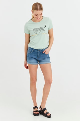 Oxmo Regular Jeansshorts 'ANDREJA' in Blau