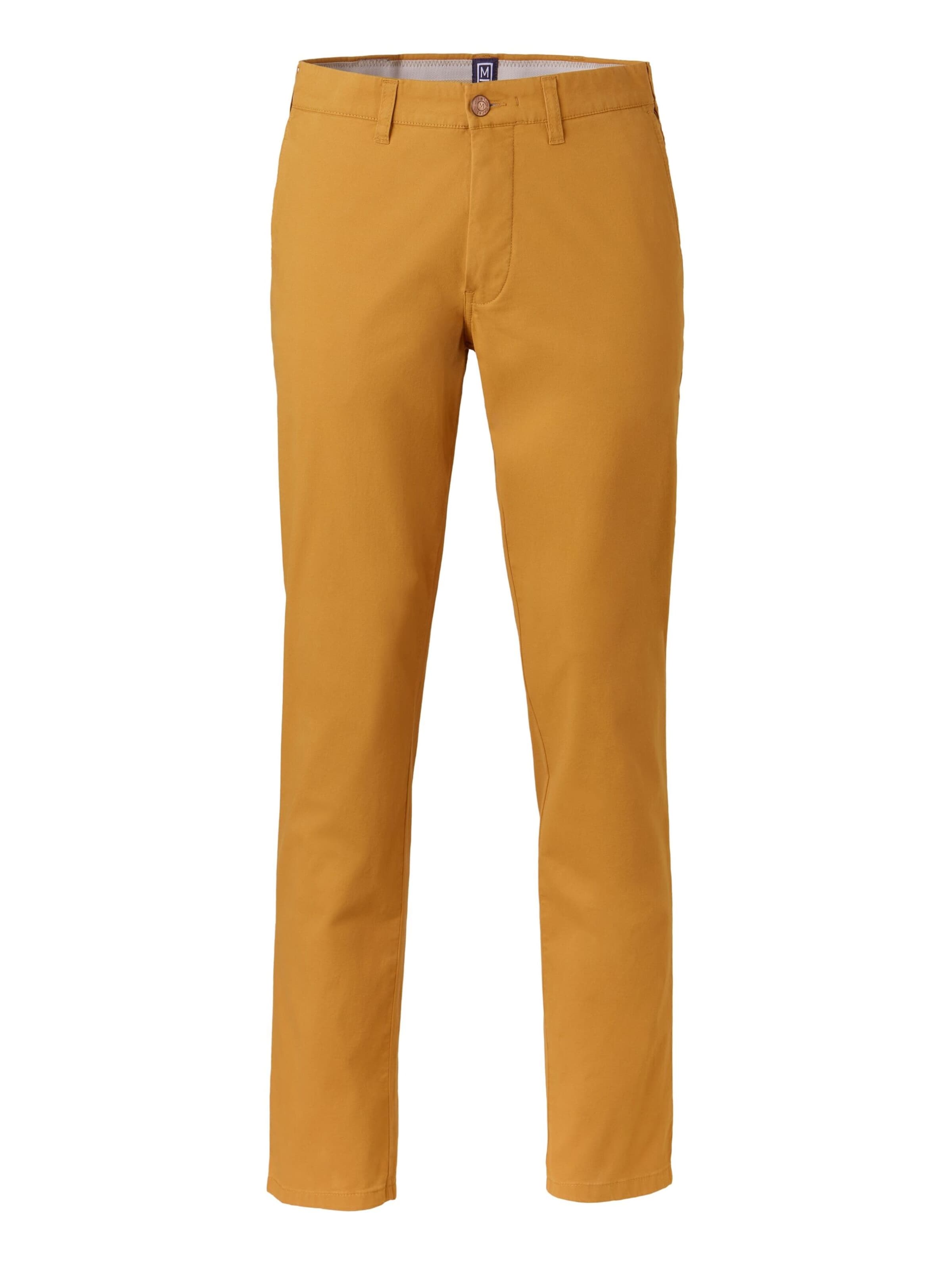 MEYER Regular Chino in Bruin: voorkant