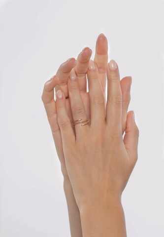 ELLI Ring 'Geo' in Gold: front