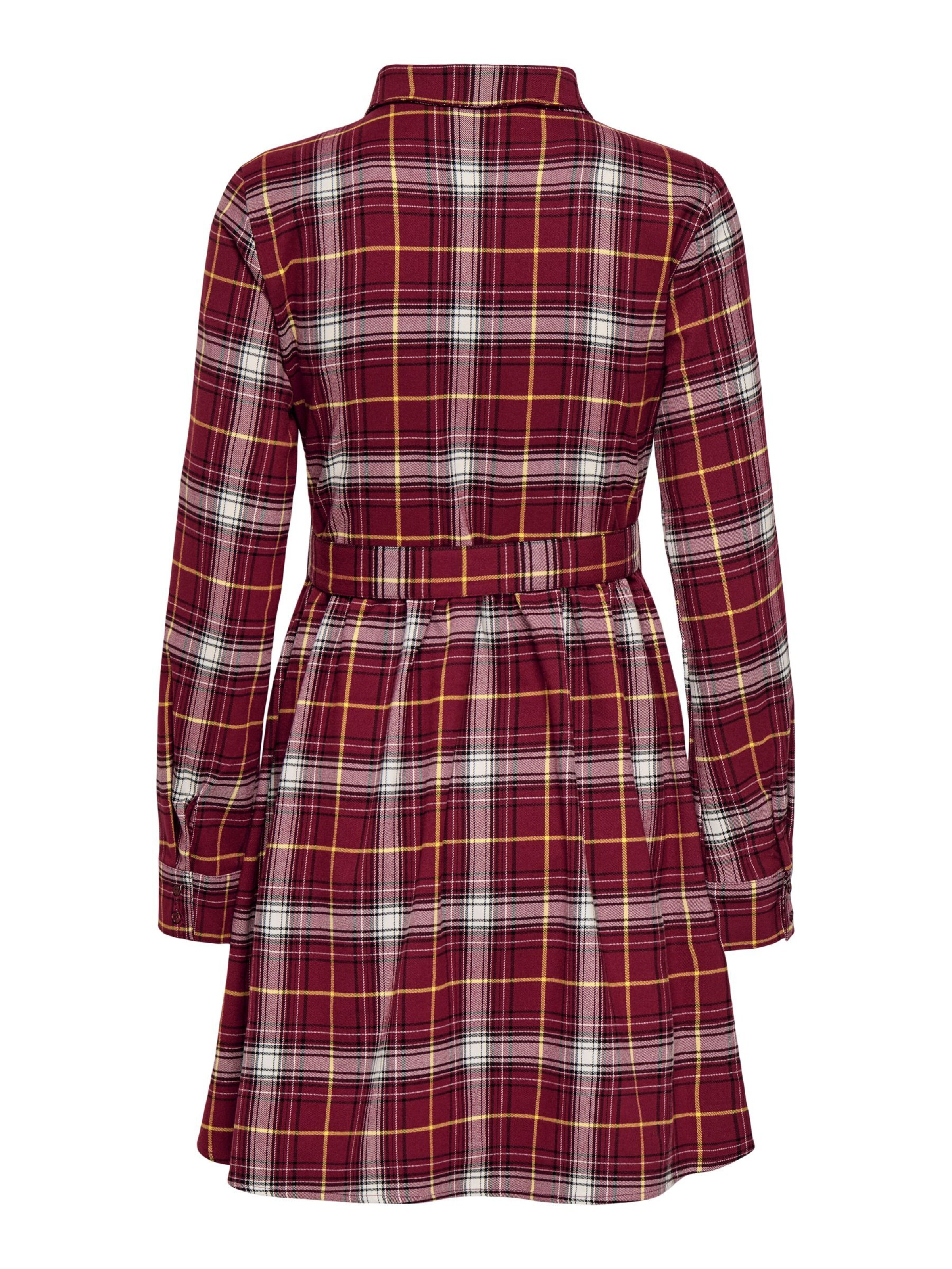 ONLY - Vestido camisero en rojo