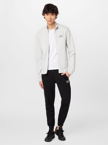 EA7 Emporio Armani Zip-Up Hoodie in Grey