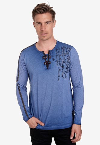 Rusty Neal Sweatshirt in Blauw: voorkant