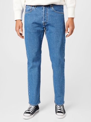 LEVI'S Jeans '501® 93 STRAIGHT MED INDIGO - WORN IN' i blå: framsida