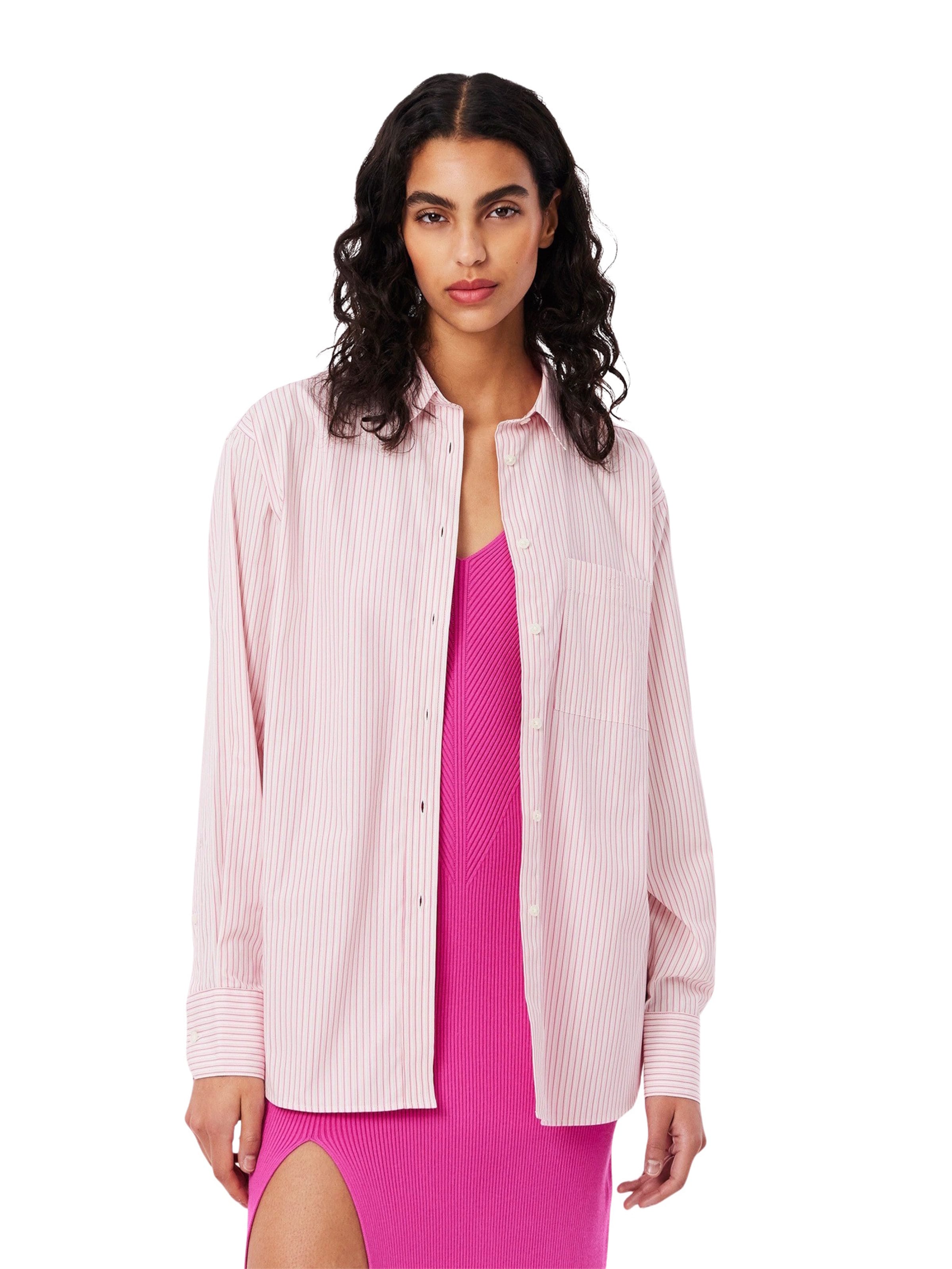 LACOSTE Bluse in Pink: Vorderseite