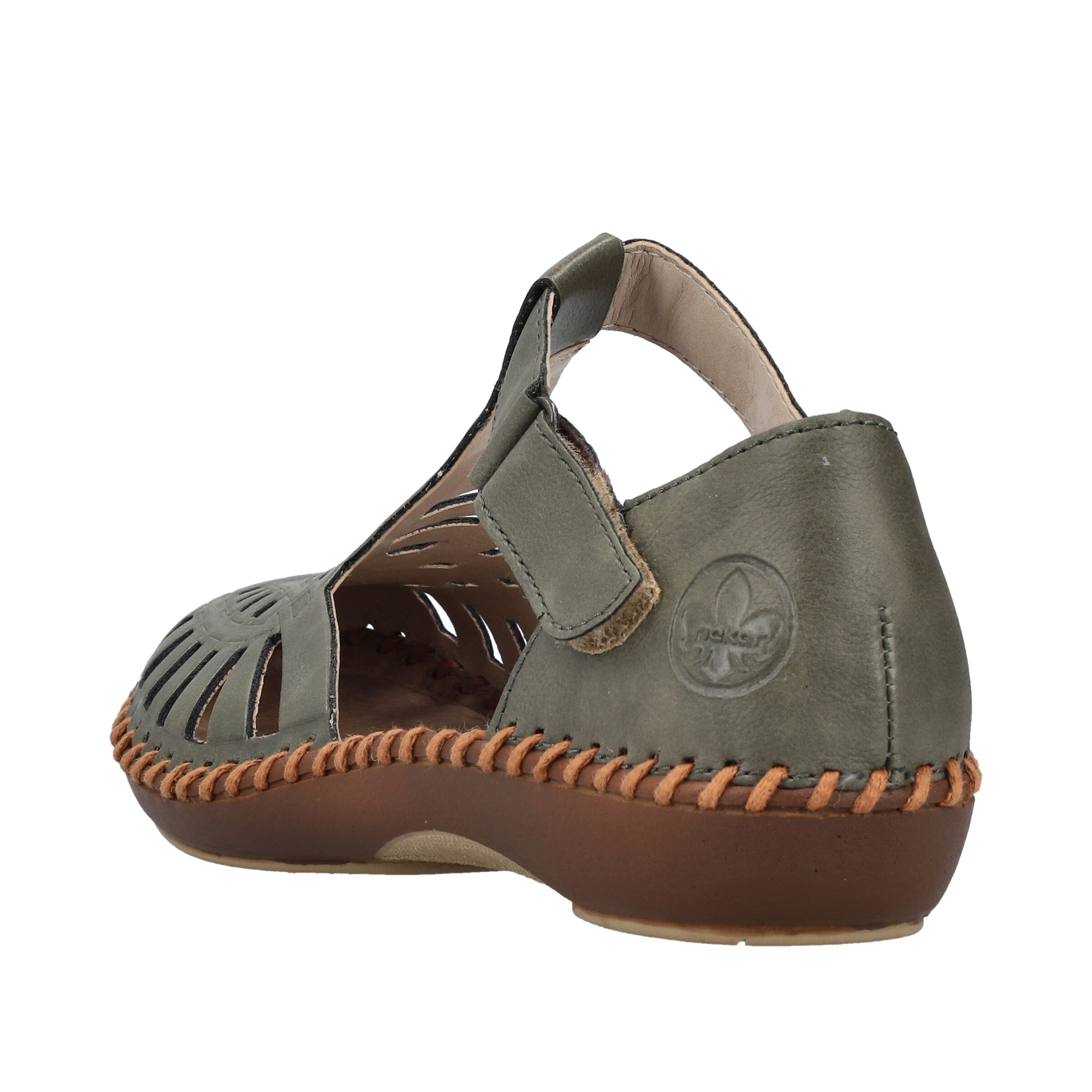 Chaussure basse Rieker en vert