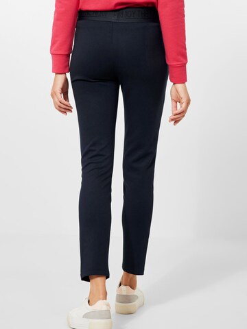 CECIL Slim fit Trousers 'Vicky' in Blue