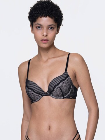 Dorina Push-up BH 'SOLANA' in Schwarz: predná strana