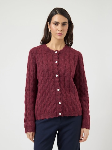 Cardigan 'YASBubera' YAS en rouge : devant