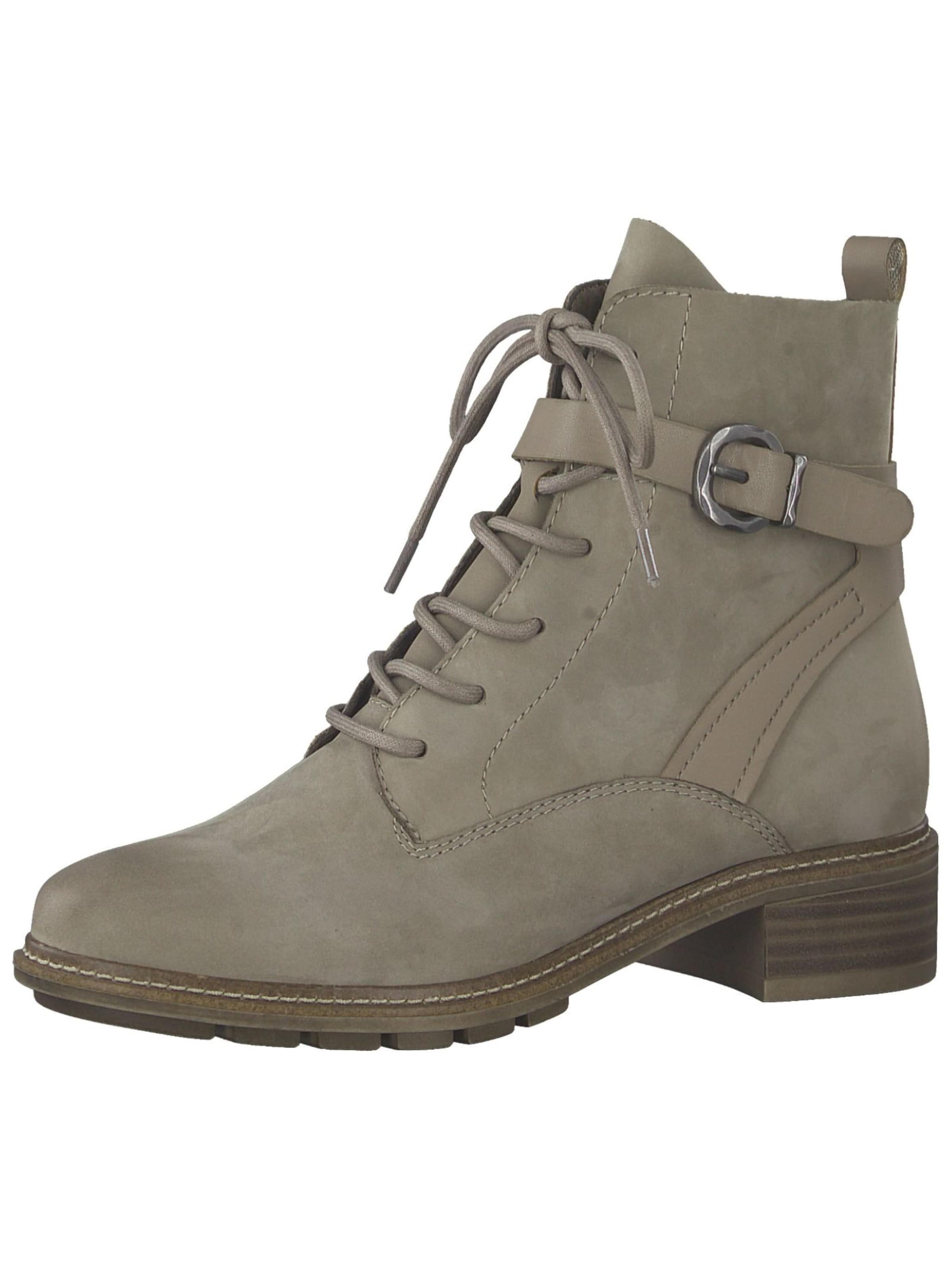 Tamaris Lace-up bootie in Grey: front