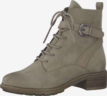 TAMARIS Lace-Up Ankle Boots in Grey: front