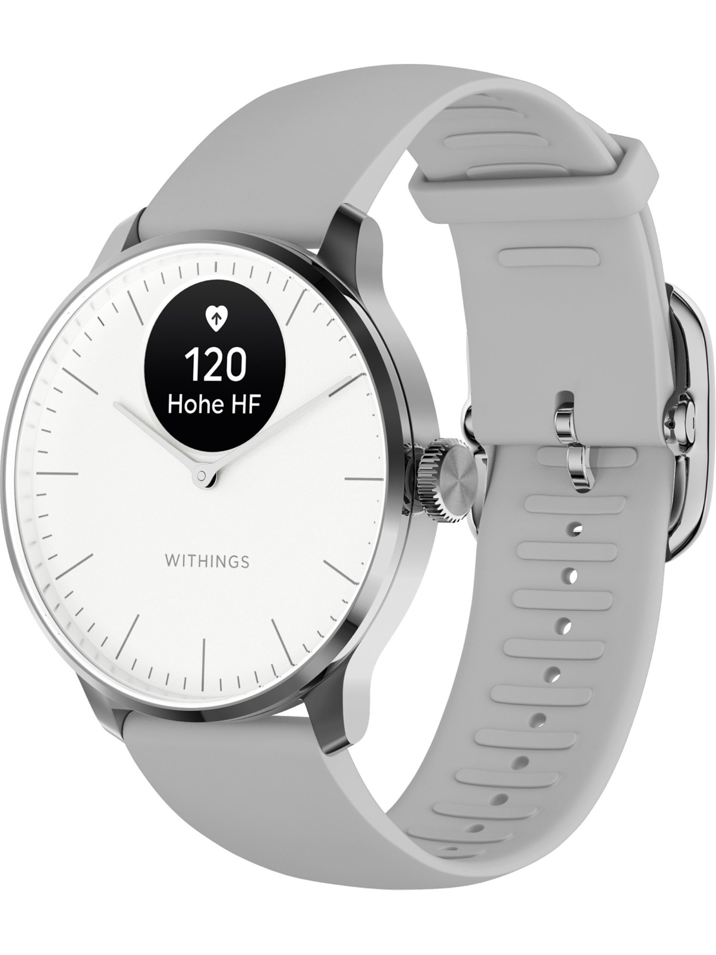 Withings Uhr 'Akku' in Grau