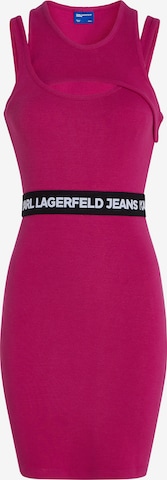 Robe KARL LAGERFELD JEANS en violet : devant