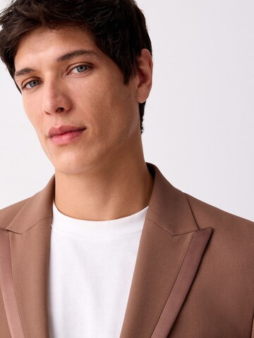 Next Regular fit Business blazer in Brown