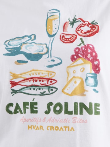 Abercrombie & Fitch Tričko 'HEIRLOOM ROMANTIC' - Biela