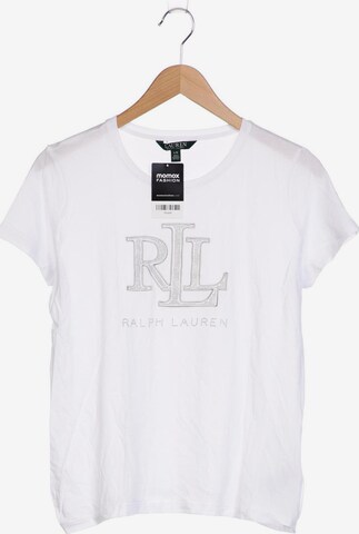 Lauren Ralph Lauren T-Shirt L in Weiß: predná strana