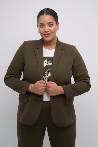 KAFFE CURVE Blazer 'Sakira' in Brown: front