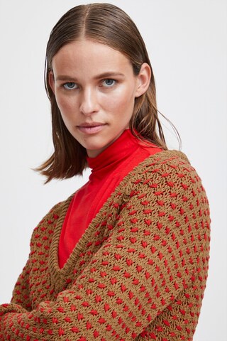 Pull-over 'Olena' b.young en marron