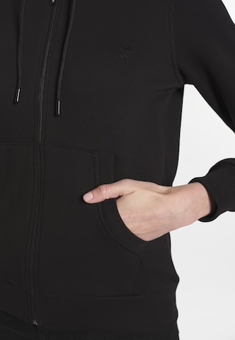 DENIM CULTURE Sweat jacket 'Yasenia' in Black