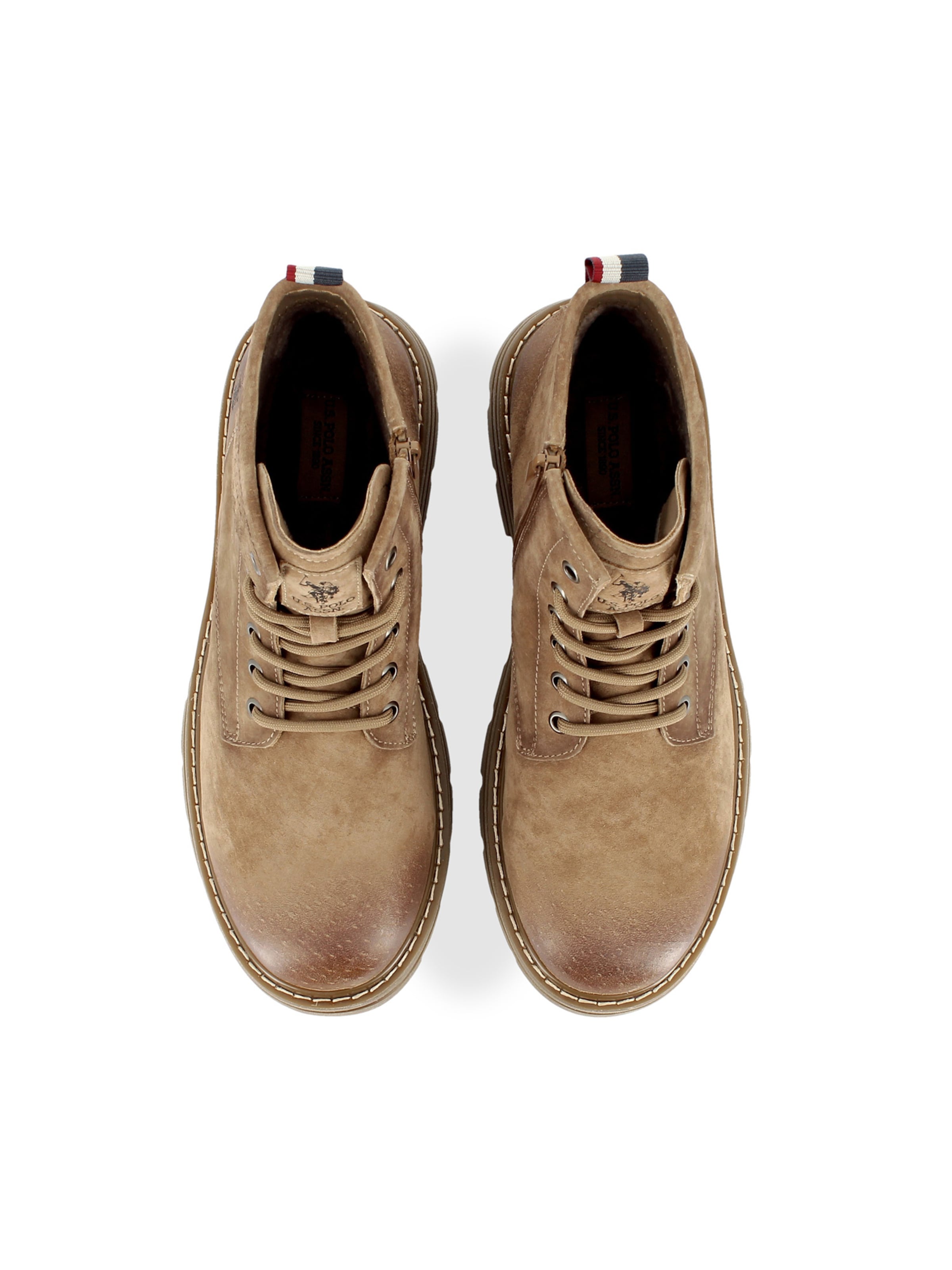 Bottines à lacets 'Berny' US POLO ASSN. en beige