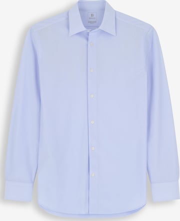 Coupe regular Chemise Boggi Milano en bleu : devant